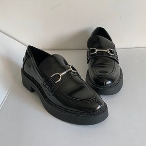 ZARA FLAT LUG SOLE LOAFERS